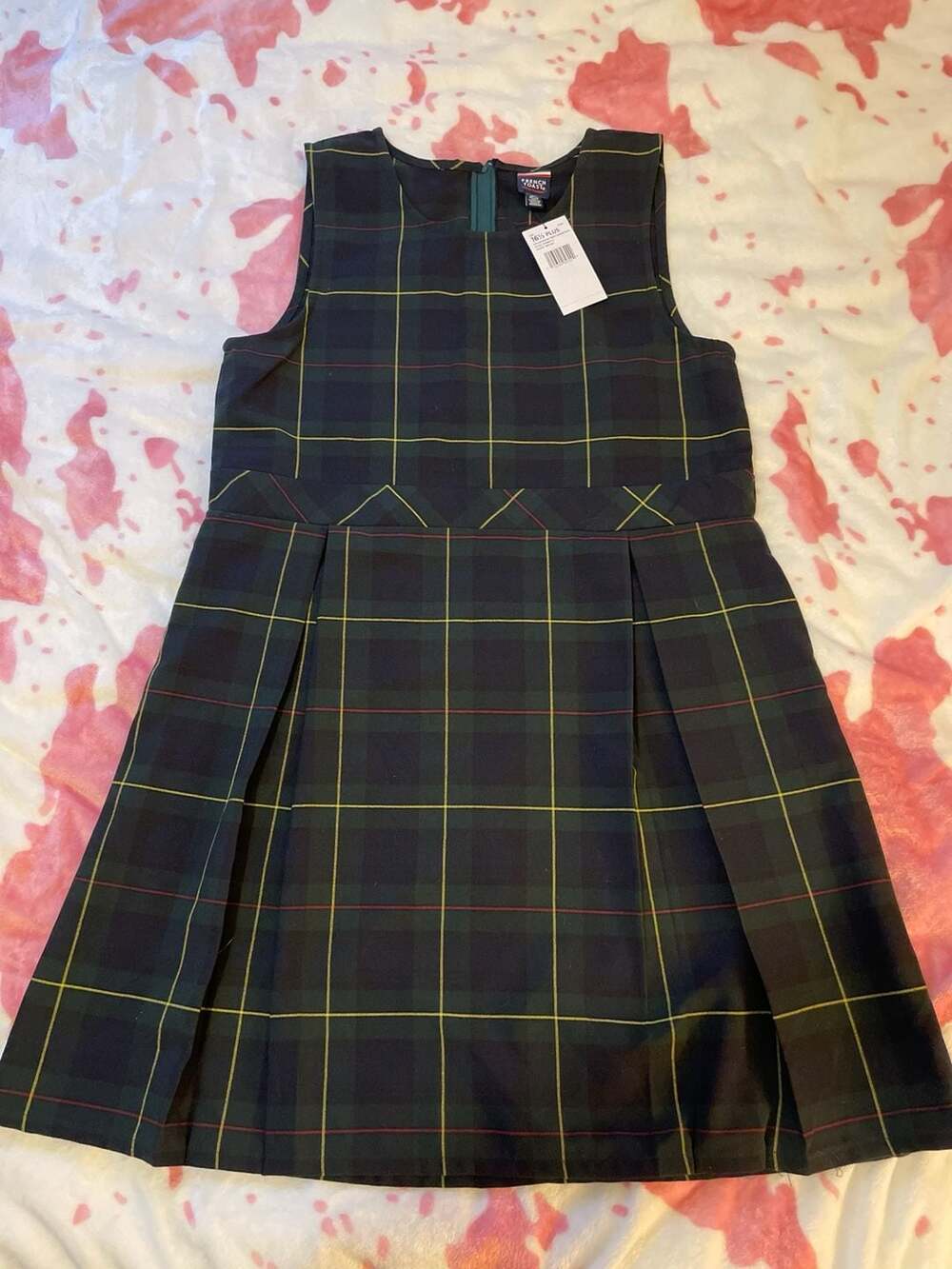 French Toast Girls Plaid Round Neck Jumper Plus Size 16.5